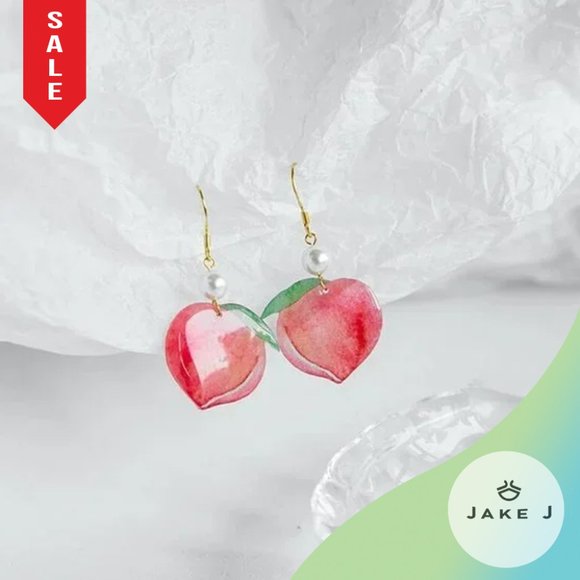 Jake J Accessories - 🍑Brand New Luscious Peach Contemporary Womens Earrings
